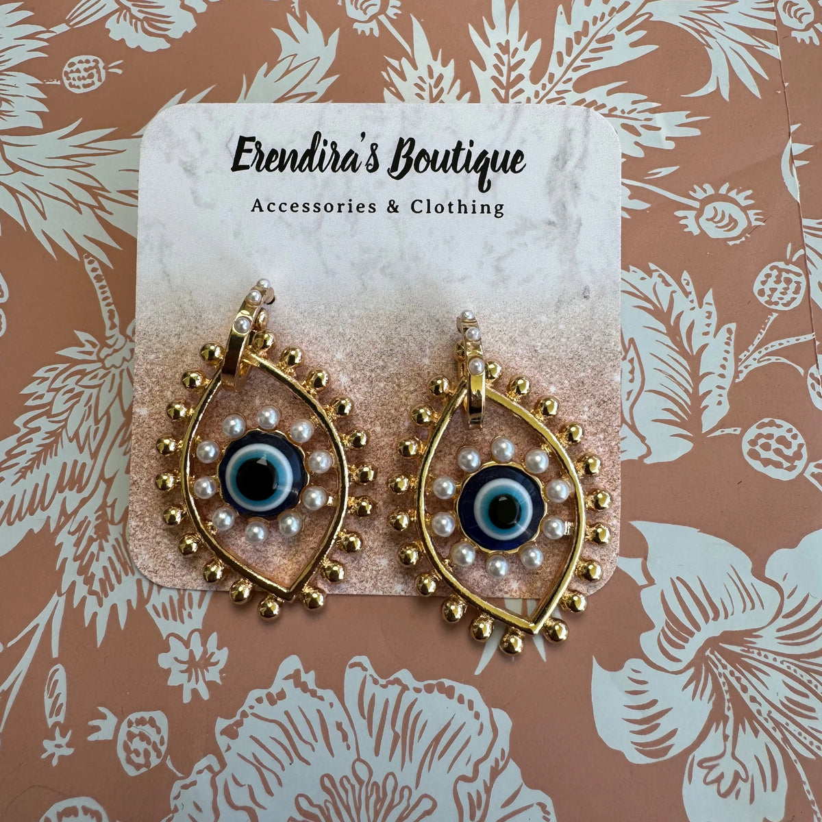 Big Eye Gold Earrings
