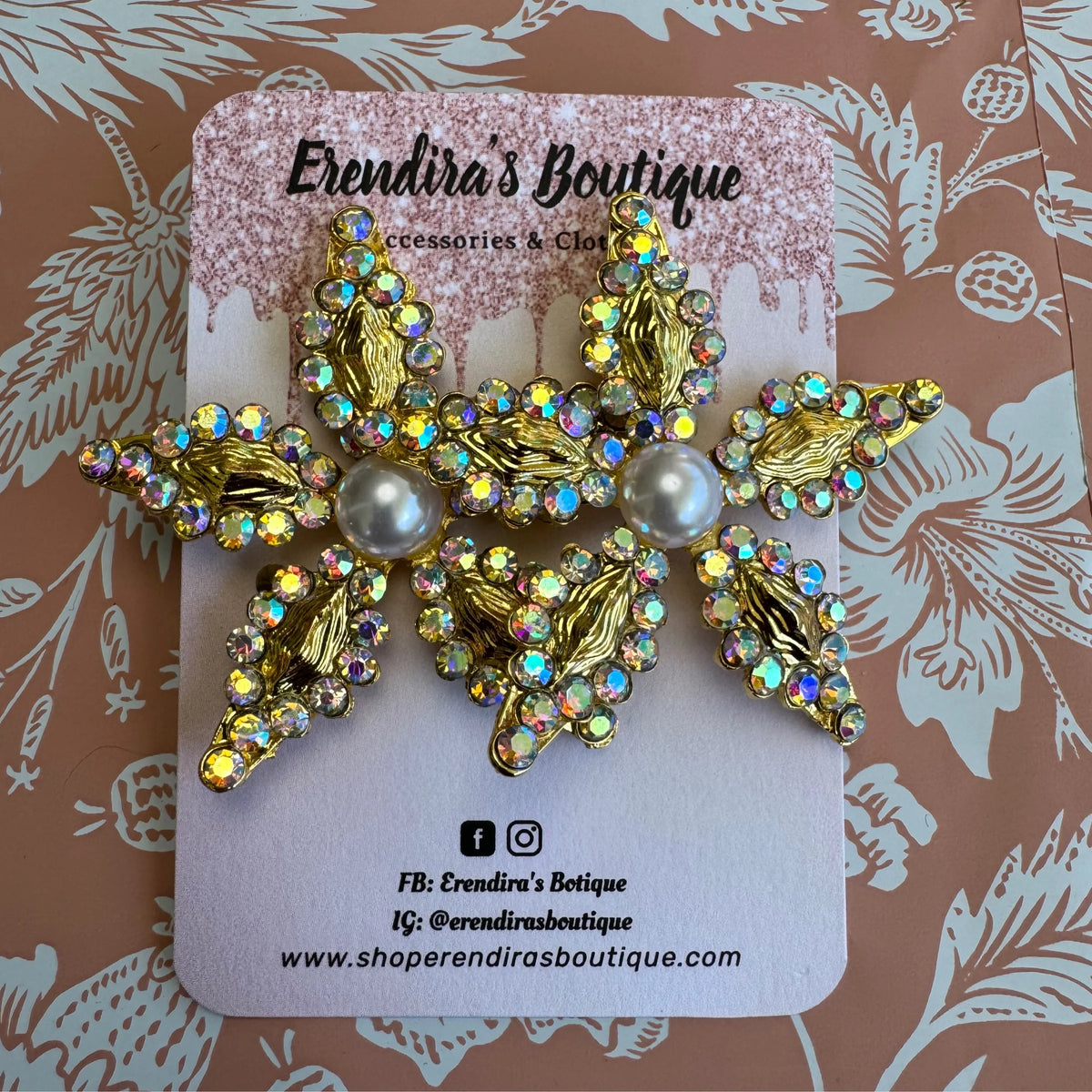 Crystal Flower Earring