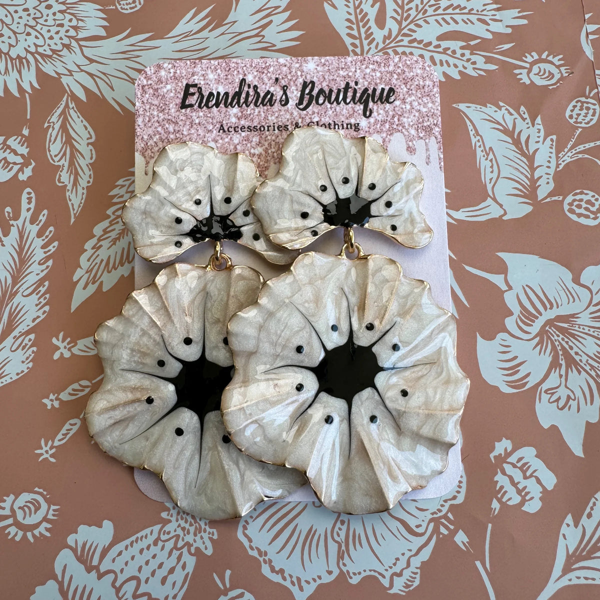 Flower Drop Earrings