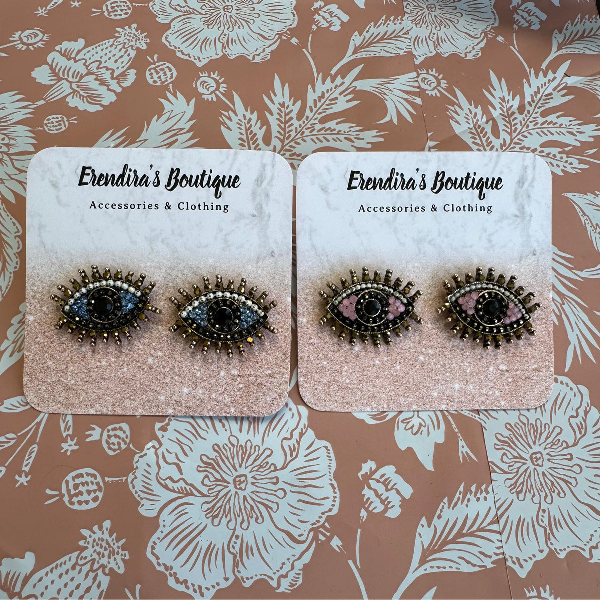 Eye Rhinestone Earrings